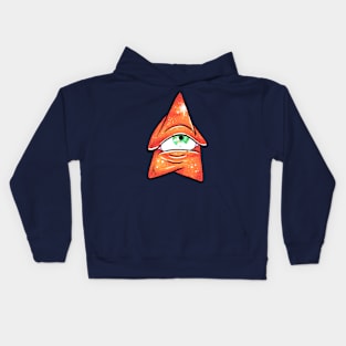 The Orange Cosmic Mushroom Kids Hoodie